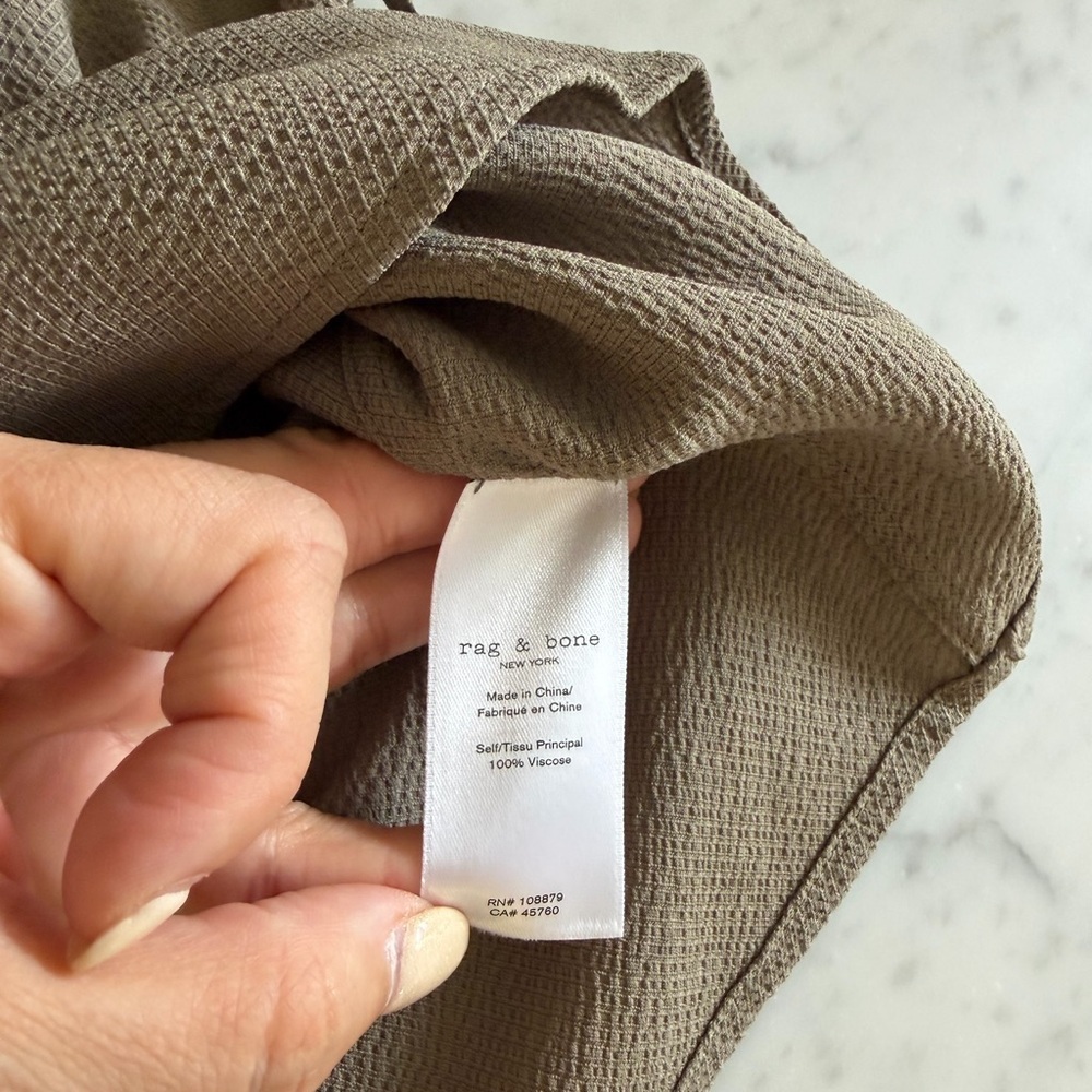 Rag and Bone Taupe Sleeveless Wrap Vest w/belt - Picture 5 of 7